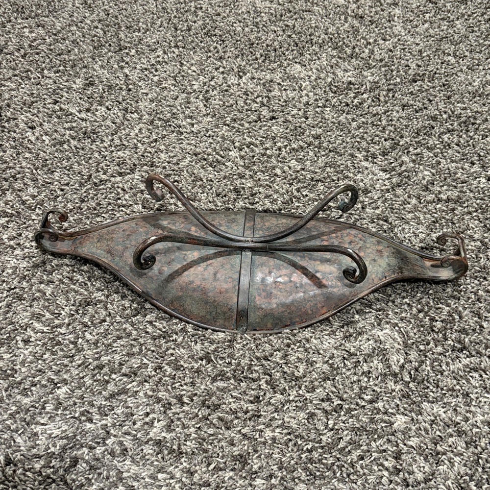 Rustic Metal Decorative Tray - Picture 2 of 2